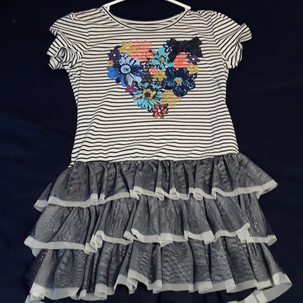 Blue flower kids dress